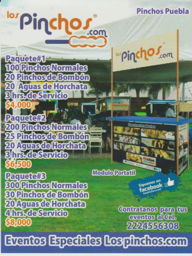 Folleto de Eventos Pinchos
